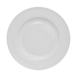 PLATE WHITE ROUND PORCELAIN 10'