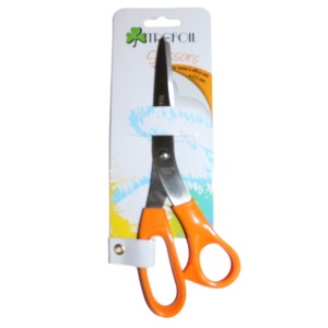 TREFOIL SCISSORS ORANGE HANDLE 215MM