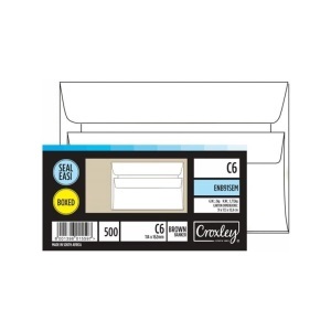 ENVELOPES C6 SEAL EASI WHITE CELLO BOX