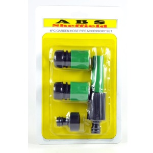 HOSE PIPE ACCESORY SET ABS 4PC 12MM