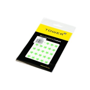 LABEL STARS FLU GREEN 168 LABELS