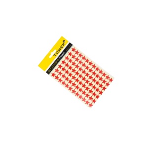LABEL STARS RED 168 LABELS