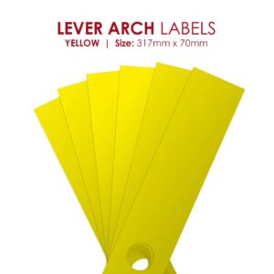 LABEL LEVER ARCH FILE REDFERN YELLOW