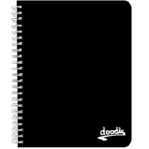DOODLE A4 PASTEL WIRO NOTE BOOK 60 SHEETS BLACK