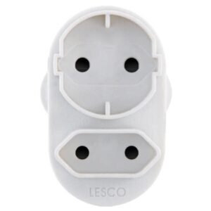 PLUG ADAPTOR 1 X SCHUCKO 1 X 2 PIN