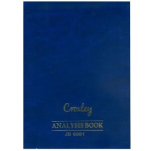 ANALYSIS BOOK CROXLEY 144PG JD6061 6 COLUMNS ON ONE PAGE