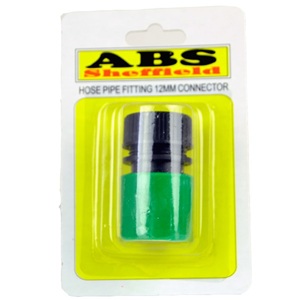 HOSE PIPE FITTING CONNECTOR ABS 12MM