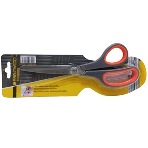 SCISSORS 9.5IN RUBBER HANDLE