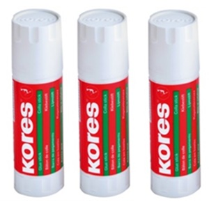 GLUE STICK KORES 3PK 40G 1818