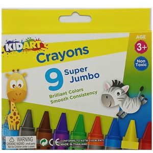 CRAYONS KID ART JUMBO 9PK