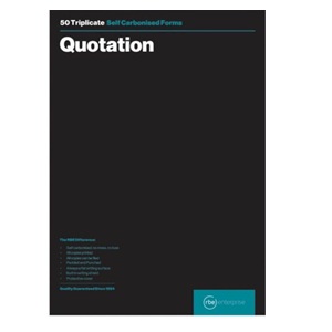 RBE A5 DUPLICATE QUOTATION PAD PAD