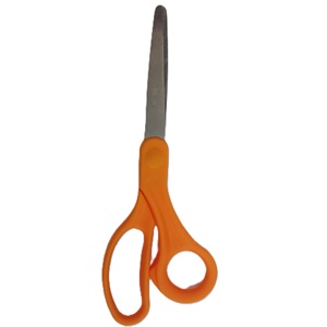 SCISSORS PENGUIN ORANGE HANDLE 20CM